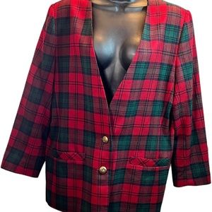 Plaid Blazer